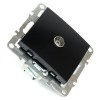 Розетка телевизионная 1-местная механизм Stekker PST00-9108-03 75 Ом 5-862МГц Эрна черный