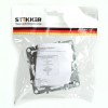Розетка ПК 1-м RJ-45 механизм Stekker PST00-9107-03 Эрна черный