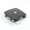 Розетка ПК 1-м RJ-45 механизм Stekker PST00-9107-03 Эрна черный