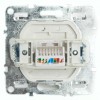 Розетка ПК 1-м RJ-45 механизм Stekker PST00-9107-03 Эрна черный