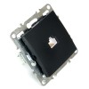 Розетка ПК 1-м RJ-45 механизм Stekker PST00-9107-03 Эрна черный