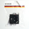 Розетка 1-местная с/з механизм Stekker PST16-9111-03 250В 16А с защ. шторкой и с USB Эрна черный