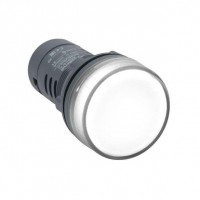 Лампа светосигнальная SB7 d22мм 230В AC бел. моноблочная SE SB7EV07MP