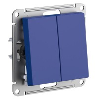 Переключатель 2-кл. AtlasDesign (сх.6/2) 10AX механизм аквамарин SE ATN001165