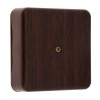 Коробка КМЭР ОП 75х75х20мм тёмное дерево без клеммы IP40 КР-513180075-080 Урал Пак
