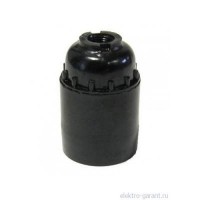 Патрон карболитовый подвесной E27 M12 чёрный Tokov Electric TKE-C05-PKB-27-12