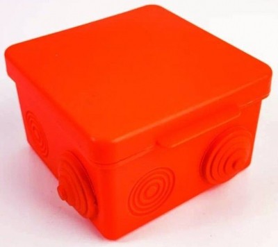 Коробка КМЭР ОП 100x100x50мм квадратная красная с г.в. негорючая НГ Урал Пак КО-53013100-018-i