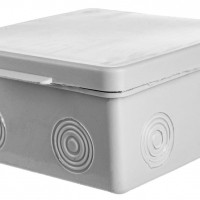 Коробка КМЭР ОП 100x100x50мм квадратная серая без г.в. 8вх. IP54 Урал Пак КО-53117100-060-i