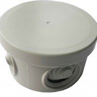 Коробка КМЭР ОП 65×40мм круглая белая с крышкой с г.в. 4вх. IP54180 Урал Пак КО-51007065-180