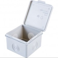 Коробка КМЭР ОП 65х65х50мм квадратная белая с крышкой без г.в. 4вх. IP54 Урал Пак КО-51117065-150