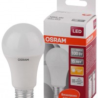 Лампа СДЛ LED Star Classic A 100 10Вт/827 10Вт грушевидная матовая 2700К тепл. бел. E27 1060Лм 220-240В пластик. Ledvance OSRAM 4052899971578