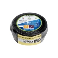 Кабель ВВГ-Пнг(А) 3х1.5 ок (N PE) 0.66кВ (бухта 50м) (шт) Альфакабель 465528