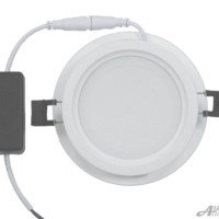 Светильник ДВО 9Вт 4000К стекло круглый встраиваемый d120 п.д.95 Aktiv Electro GL-B09-1