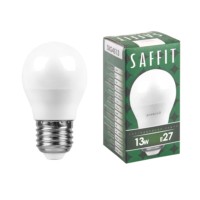 Лампа СДЛ Saffit SBG4513 шар E27 13Вт 6400K