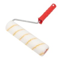 Валик полиамид бел. с желт. полосой ворс 11мм шир. ролика 240мм d42мм бюгель 8мм “Мастер” Rexant 89-0010