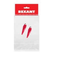 Зажим “крокодил” 5А 56мм в изоляторе (пакет Боб) (уп.2шт) Rexant 16-0003-9