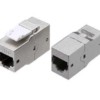Адаптер проходной CA2-KJ-C6-SH-BK (coupler) RJ-45(8P8C) формата Keystone Jack кат. 6 4 пары экранированный черн. Hyperline 444916