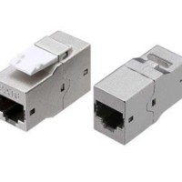 Адаптер проходной CA2-KJ-C6-SH-BK (coupler) RJ-45(8P8C) формата Keystone Jack кат. 6 4 пары экранированный черн. Hyperline 444916