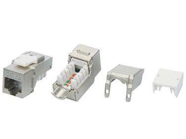 Вставка Keystone Jack RJ-45(8P8C) кат. 5e экранир. KJ9-8P8C-C5e-90-SH-F-WH Hyperline 432598