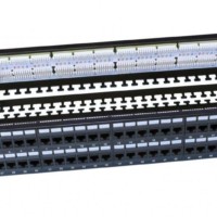 Патч-панель PP3-19-48-8P8C-C6-110D 19дюйм 2U 48 портов RJ45 кат.6 Dual IDC ROHS черн. (задн. каб. организат. в компл.) Hyperline 246108