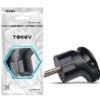 Вилка угловая 16А 250В с заземл. черн. Tokov Electric TKL-PLUZ-C05