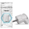 Вилка угловая 16А 250В с заземл. бел. Tokov Electric TKL-PLUZ-C01