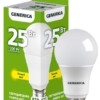 Лампа СДЛ A65 25Вт грушевидная 3000К E27 230В IEK Generica LL-A65-25-230-30-E27-G