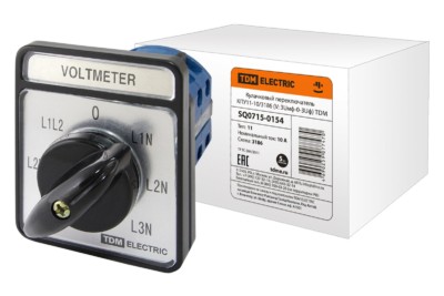 Кулачковый переключатель КПУ11-10/3186 (V: 3Uмф-0-3Uф) TDM