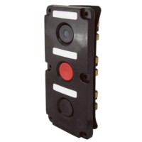 Пост кнопочный ПКЕ 112-3 У3, красная и две черные кнопки, IP40 TDM