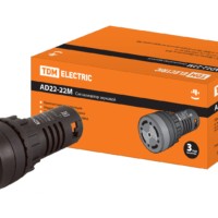Сигнализатор звуковой AD22-22M/k31 d22 мм 230 В AC черный TDM