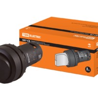 Переключатель на 2 положения SB7-CD25 с фиксацией, 1НО+1НЗ, стандартная ручка, d22 мм, черный, IP40 TDM