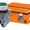 Кнопка MP1-20G в сборе d22мм 1з+1р зеленая TDM