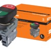 Кнопка двойная MPD2-11В (зеленая/красная) в сборе d22мм (I/O) TDM