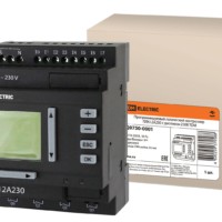 Программируемый логический контроллер ПЛК12A230 с дисплеем 230В TDM