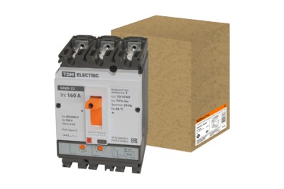 Выключатель ВА 3Р 160А 70кА TDM