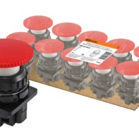 Выключатель кнопочный КЕ 021-У2-исп.1 гриб без фиксации красный 2з 10A 660B IP40 TDM