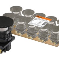 Выключатель кнопочный КЕ 021-У2-исп.3 гриб без фиксации черный 2р 10A 660B IP40 TDM