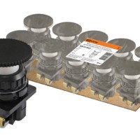 Выключатель кнопочный КЕ 021-У2-исп.4 гриб без фиксации черный 1з 10A 660B IP40 TDM