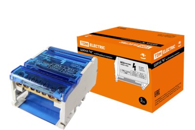 Шина “N” нулевая на DIN-рейку в корпусе 4х7групп TDM