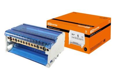 Шина “N” нулевая на DIN-рейку в корпусе 4х11групп TDM