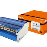 Шина “N” нулевая на DIN-рейку в корпусе 4х15групп TDM