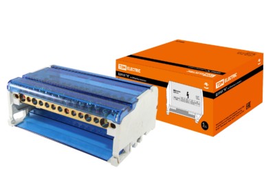 Шина “N” нулевая на DIN-рейку в корпусе 4х15групп TDM