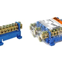 Шина “N” нулевая с изолятором на DIN-рейку 6×9мм стойка мал. 10 групп TDM