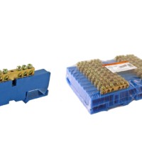 Шина “N” нулевая с изолятором на DIN-рейку 6×9мм стойка бол. 6 групп TDM