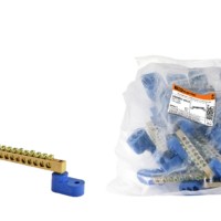 Шина “N” нулевая 6х9мм на двух угл. изоляторах 14 групп TDM