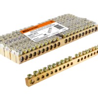 Шина “N” нулевая 8х12мм 20/1 (20 групп/крепеж по центру) TDM