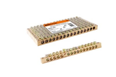 Шина “N” нулевая 6х9мм 16/2 (16 групп/крепеж по краям) TDM