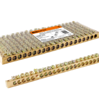 Шина “N” нулевая 6х9мм 20/2 (20 групп/крепеж по краям) TDM