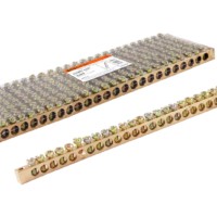 Шина “N” нулевая 8×12мм 24/2 (24 группы/крепеж по краям) TDM