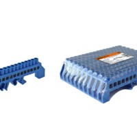 Шина “N” нулевая в изоляторе на DIN-рейку 8×12мм 16 групп TDM